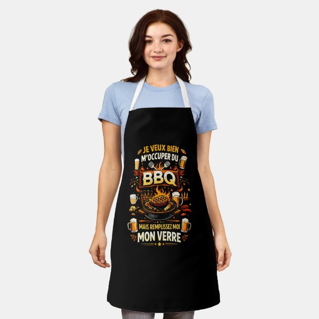 Delantal Je Veux Bien M'Occuper Du BBQ Homme Humour (Gastado)