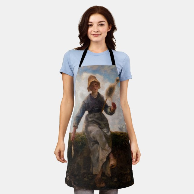 Delantal Jean-Francois Millet - El Chica Spinner (Gastado)