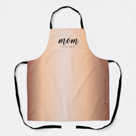 Delantal Jefa de Cocina Mamá Rosa Dorado Falso Minimalista