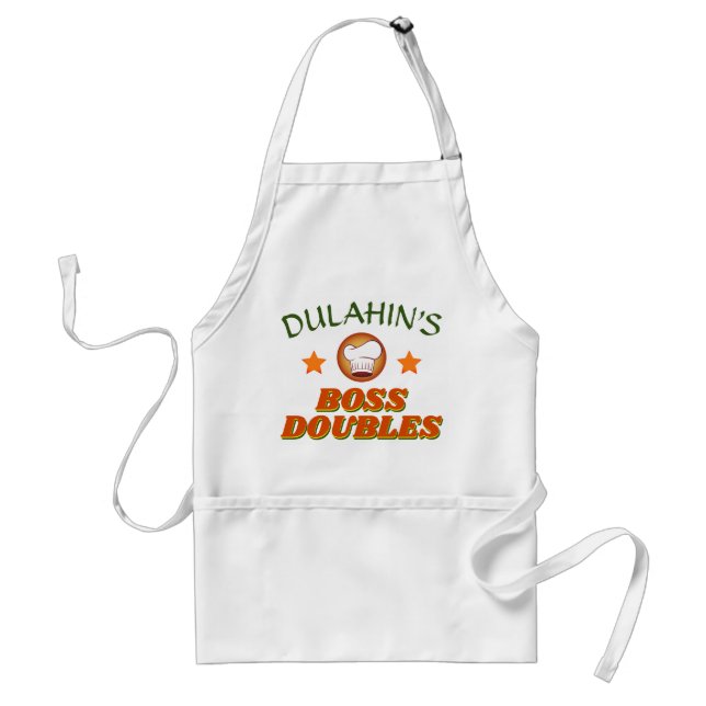 Delantal Jefe DUPLICA comida callejera caribeña de proveedo (Frente)