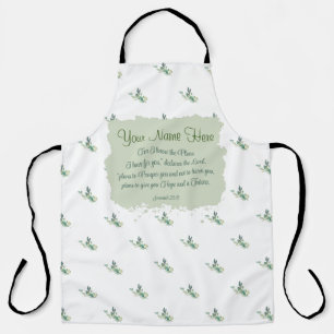 Delantal Jeremías 29:11 Verso de la Biblia Personalizado