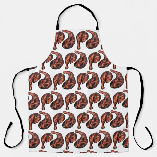 Delantal Jerk Chicken Leg Cocina jamaiquina Caribeña (Anverso)