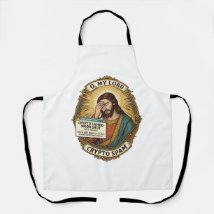 Delantal Jesús Agregó Spam Crypto Grupo Chat Molestia Humor