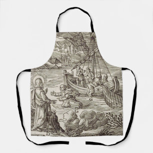 Delantal Jesús caminando sobre el agua
