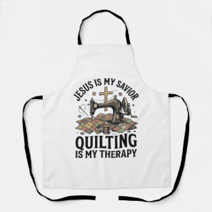 Delantal Jesús Es Mi Salvador El Quilting Es Mi Terapia