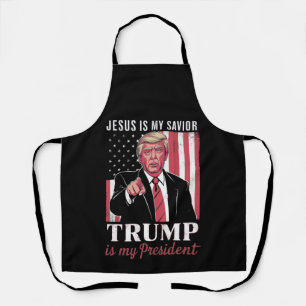Delantal Jesús Es Mi Salvador Trump Es Mi Presidente Elecci