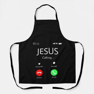 Delantal Jesús está llamando - Cristiano