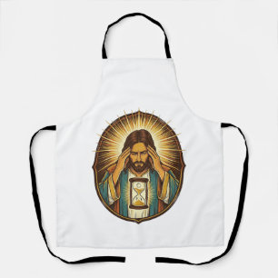 Delantal Jesús Impaciente Cargando Reloj de Arena Internet 