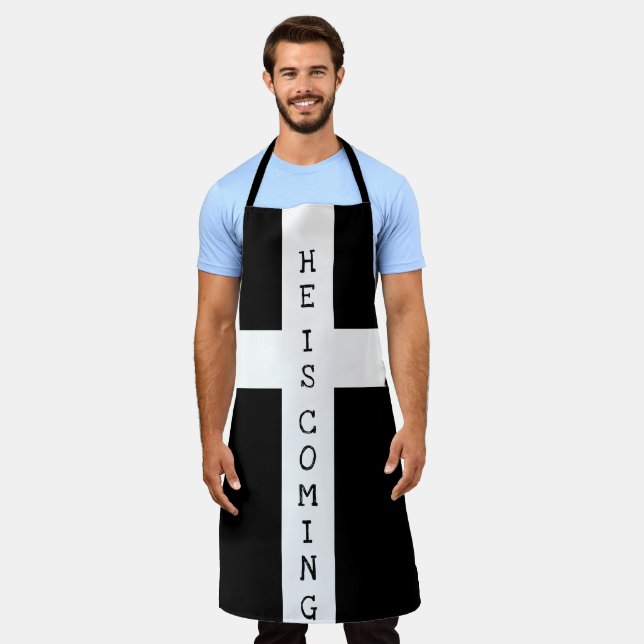 Delantal JESUS se acerca pronto (Gastado)