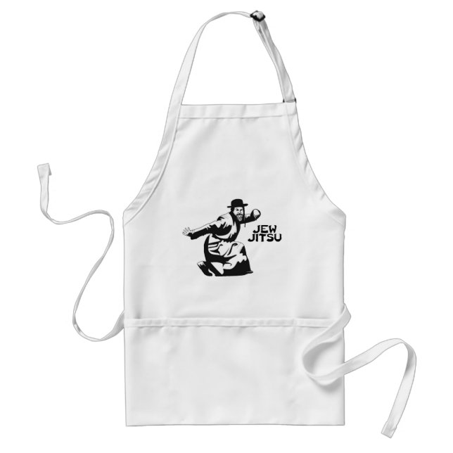 Delantal Jew Jitsu Apron | Judía Bar Mitzvah Regalos (Frente)