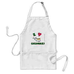 Delantal Jihn "I HEART CUCUMBERS" Apron