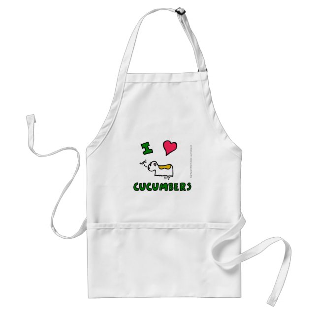Delantal Jihn "I HEART CUCUMBERS" Apron (Frente)