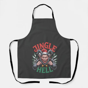 Delantal Jingle Hell Navidades Krampus Evil Xmas