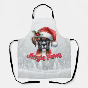 Delantal Jingle Paws y Boxer Dog Joy