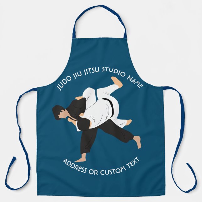 Delantal Jiu Jitsu Judo Martial Arts Studio (Anverso)