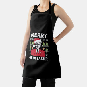 Delantal Joe Biden Navidades Santa Hat 4 De Pascua