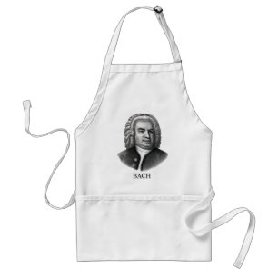 Delantal Johann Sebastian Bach, negro