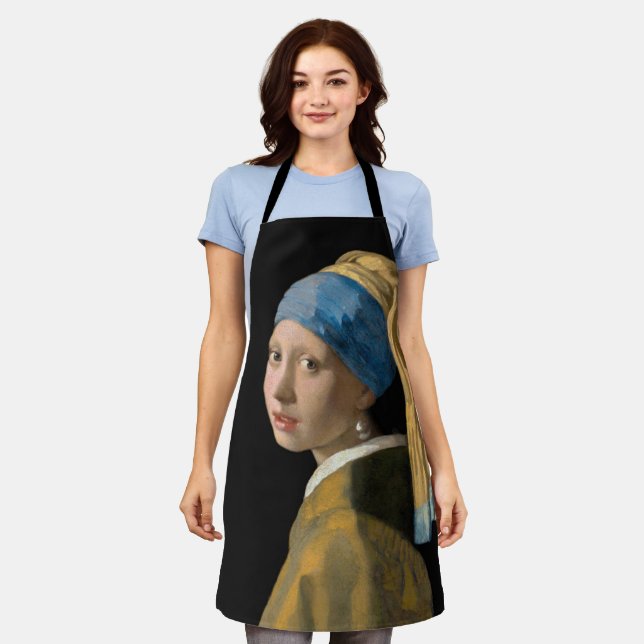 Delantal Johannes Vermeer, Chica de Pearl Earring (Gastado)