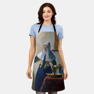 Delantal Johannes Vermeer - Mujer con lanzador de agua