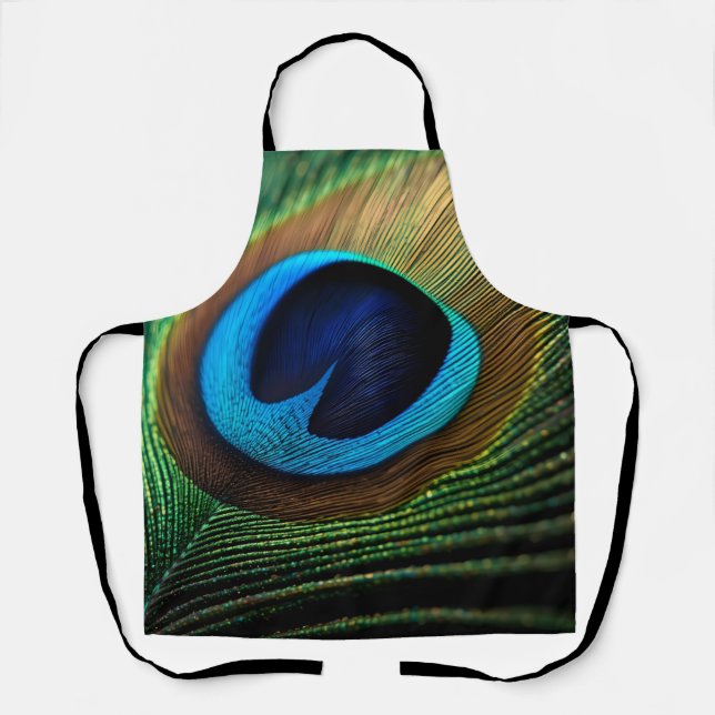 Delantal Joya del pavo real (Anverso)