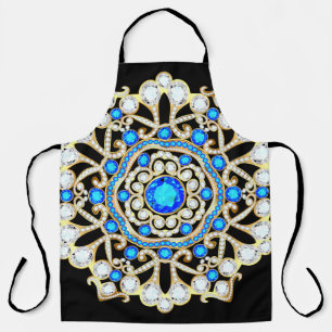 Delantal joyas de broche de Mandala, elemento de diseño. D