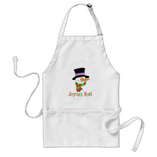 Delantal Joyeux Noel Personalizado Snowman