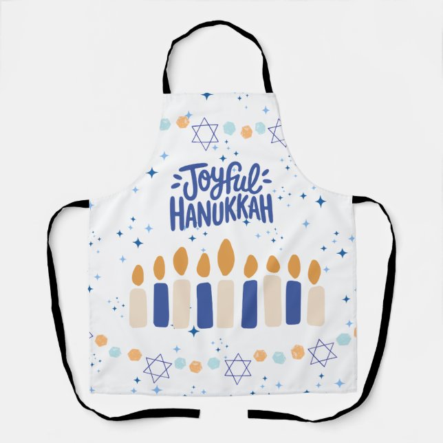 Delantal Joyful Hanukkah (Anverso)