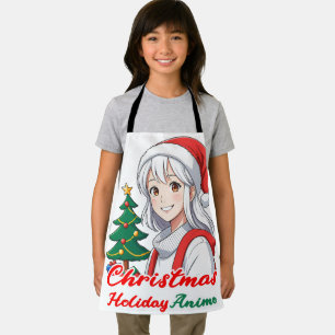 Delantal Joyful kawaii chica - Navidades Holiday Anime