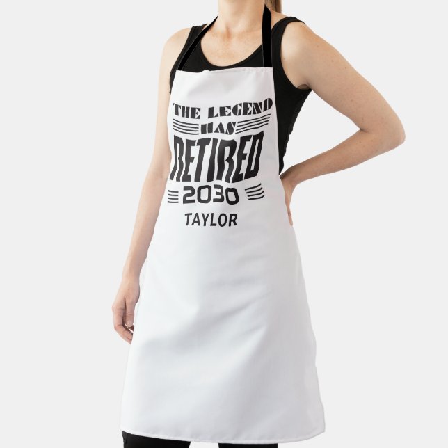 Delantal Jubilación De Los Trabajadores La Leyenda Retirada (in situ)