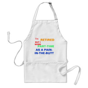 DELANTAL JUBILADO DIVERTIDO