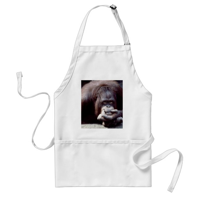 Delantal Juego de vida silvestre - Primates 10 (Frente)
