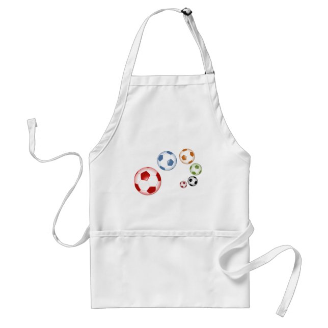 Delantal Juego lindo de balones de fútbol (Frente)