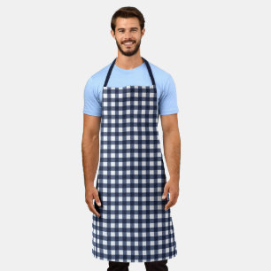 Delantal Jugada de verificación de Gingham Blue