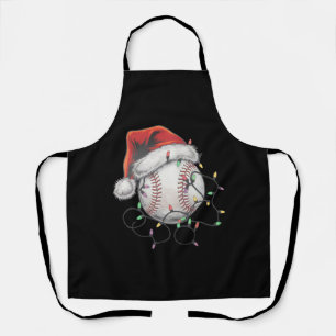 Delantal Jugador de béisbol de Navidad Santa Deportes