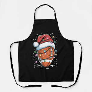 Delantal Jugador de fútbol americano de Navidad Santa Depor
