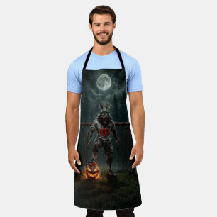 Delantal Jugador de Fútbol Hombre Lobo Arte de Terror de Ha
