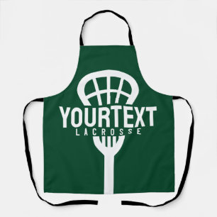 Delantal Jugador de Lacrosse TEXTO PERSONALIZADO Equipo Mal
