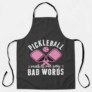 Delantal Jugador de Pickleball Pickleball Me Hace Decir Mal