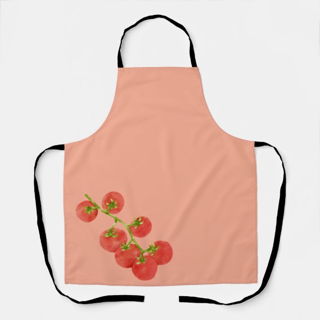 Delantal Jugador de verduras de tomate (Anverso)