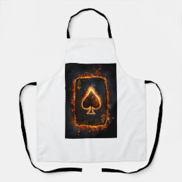 Delantal Jugando cartas.