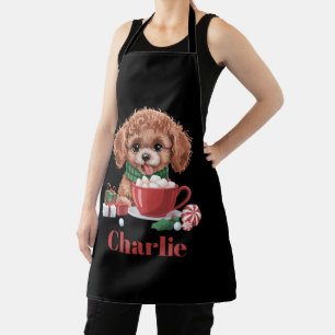 Delantal Juguete personalizado de nombre Caniche Toy Amante