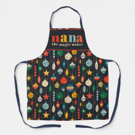 Delantal Juguetes retro ornamentos Cocina de Navidades Nana