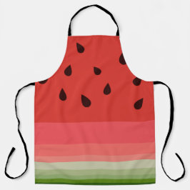 Delantal Juicy Delicioso Ripe Watermelon Con Diseño De Semi