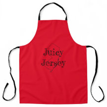 Juicy Jersey Apron en el rojo del tomate