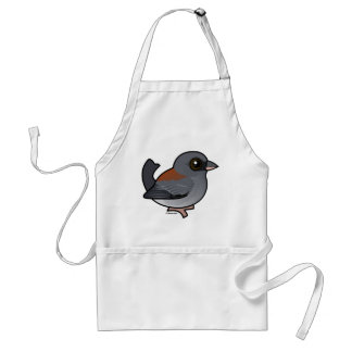 Delantal Junco de ojos oscuros (de respaldo rojo)