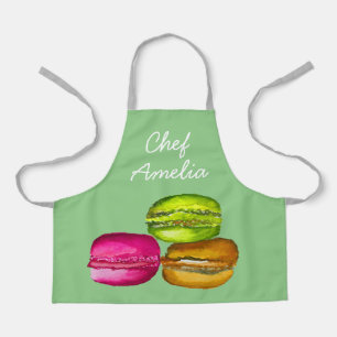 Delantal Júnior chef macarons coloridos niños