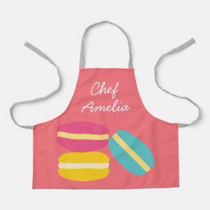 Delantal Júnior chef macarons coloridos niños