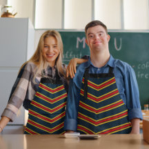 Junta de corte de tiras de chevron rojo azul