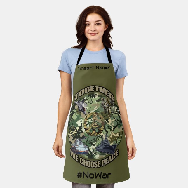 Delantal Juntos elegimos la paz (Gastado)