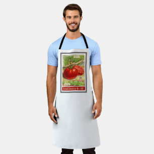 Delantal Justicia Alimentaria - Tomates de cosecha y Jardín